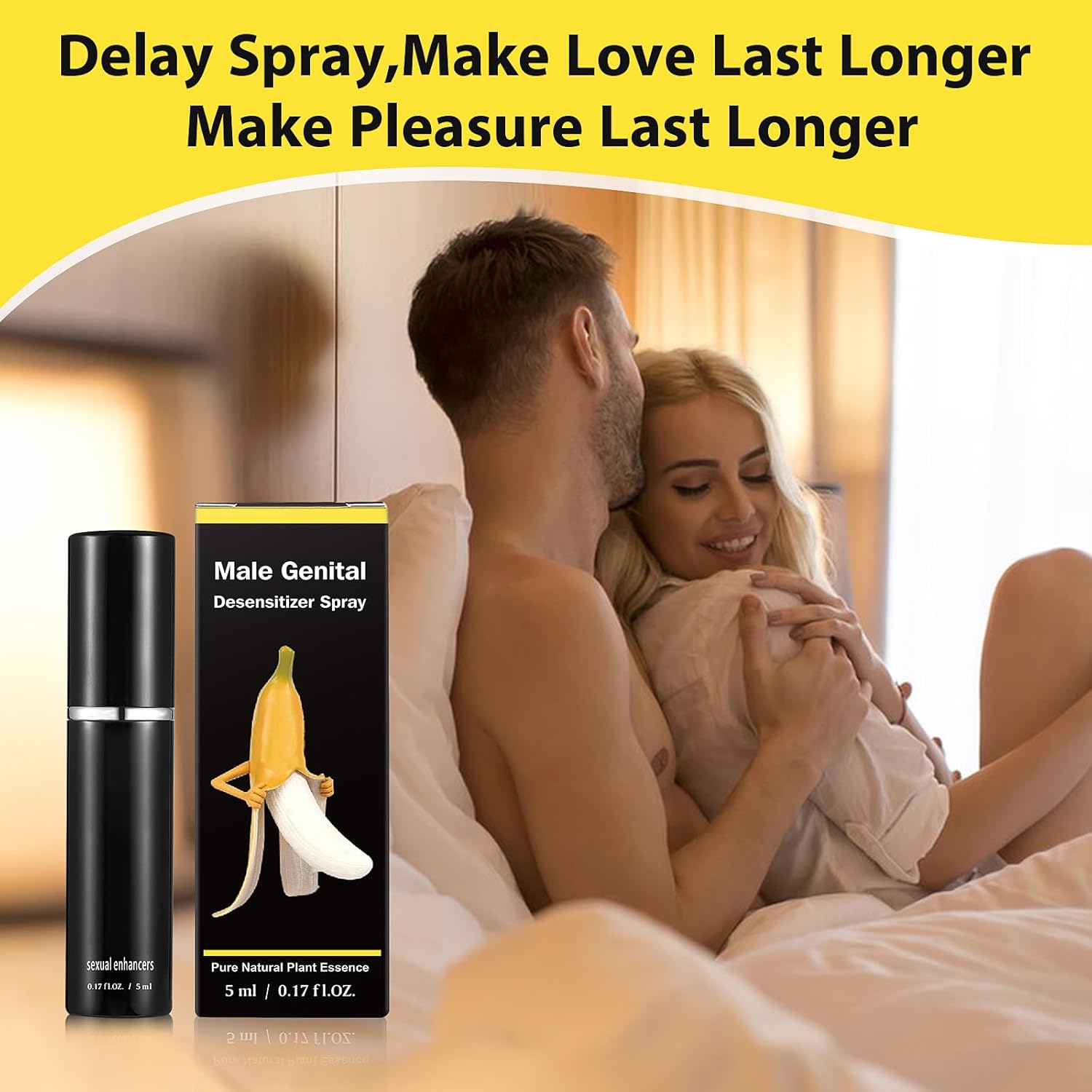 Delay Spray Sexual Enhancer for - Men to Last Longer in Bed, Effectively Extends Men's Time and Enhances Comfort ，0.17 fl oz 50 Pumps - DragonVitality