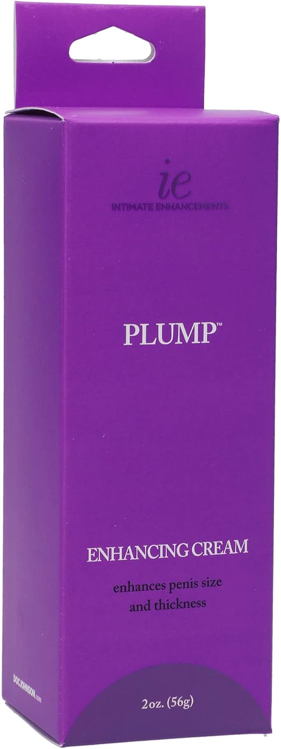 Doc Johnson Plump - Enhancing Cream For Men - Enhances Thickness and Size for Intense Pleasure - Odorless and Tasteless - Free of Glycerin - 2 Oz. (56g) - DragonVitality