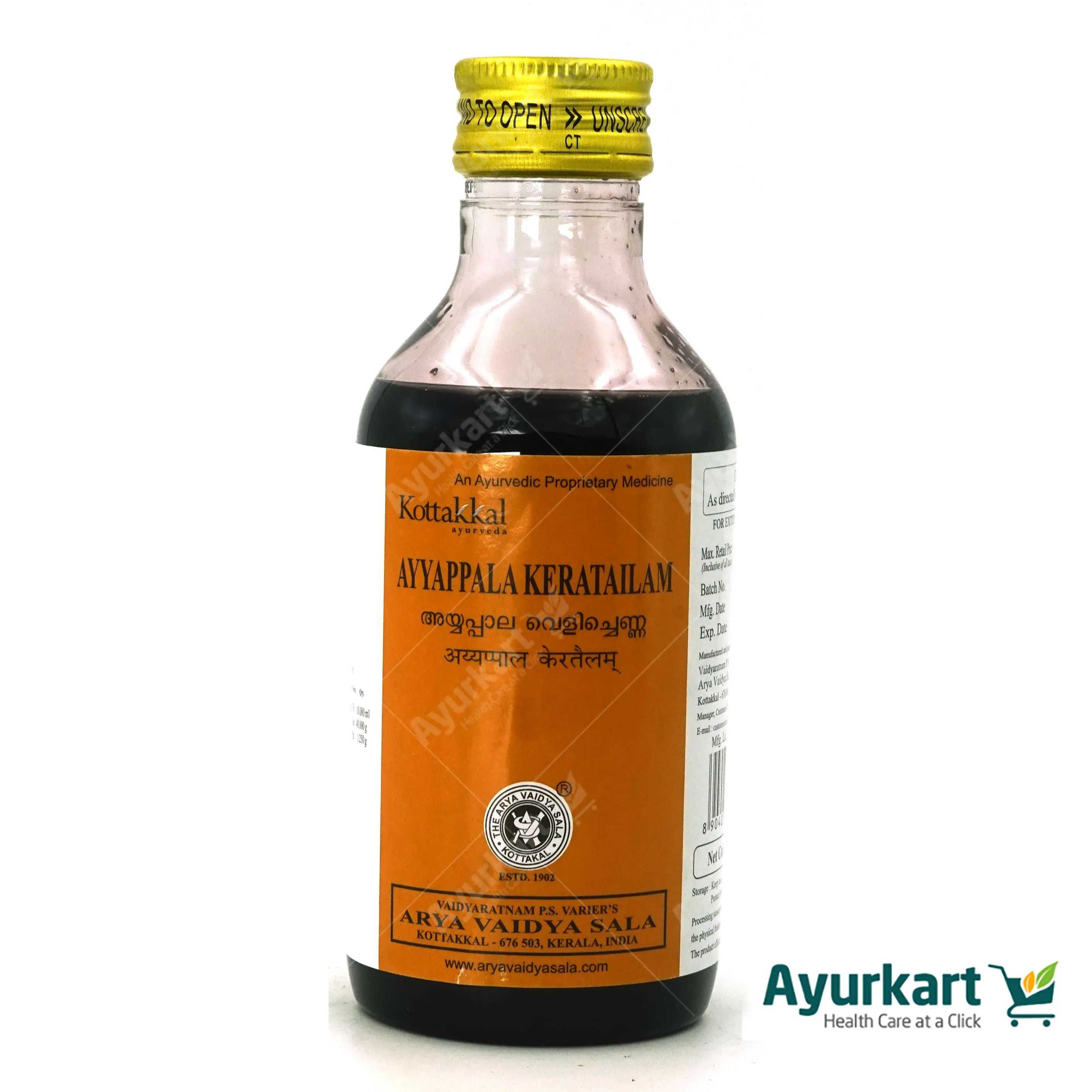 Ayyappala kera Tailam - 200ML-Kottakkal