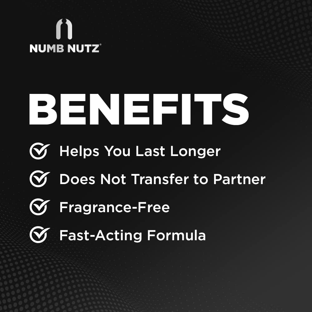 Delay Spray for Him, 60 Pumps, Numb Nutz Last Longer Bed Premature Ejaculant Control Sexual Enhancers, Desensitizing Spray Sex Men, Climax Delay Spray for Men 0.34 Fl Oz (Pack of 1) 1 0.34 Fl Oz - DragonVitality