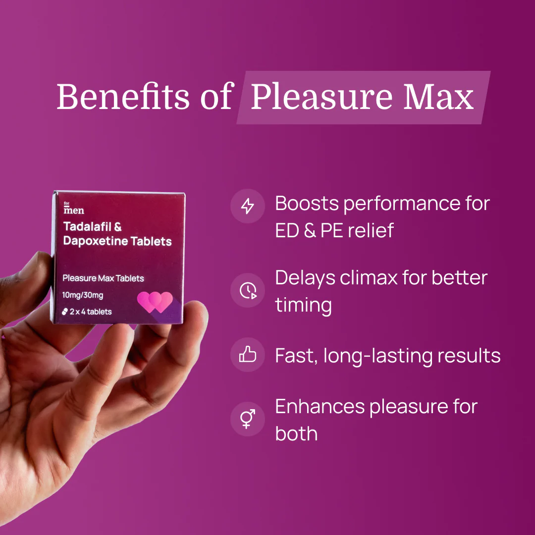 Pleasure Max Tablets – Long Last & Get Hard Tablets for Man