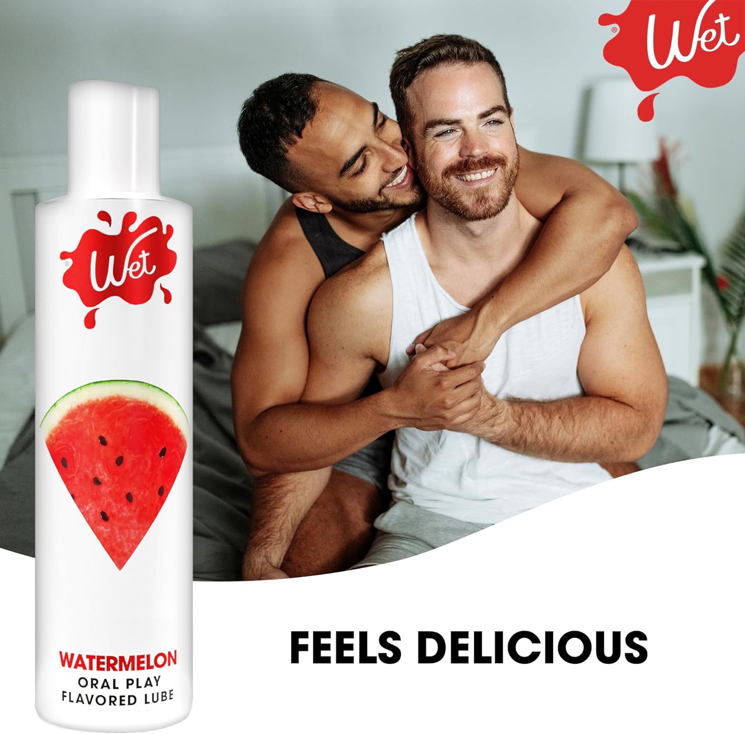 Wet Sexy Strawberry Premium Flavored Edible Lube for Men, Women and Couples | Long-Lasting, Condom Safe, Sugar Free, 9 fl oz - DragonVitality