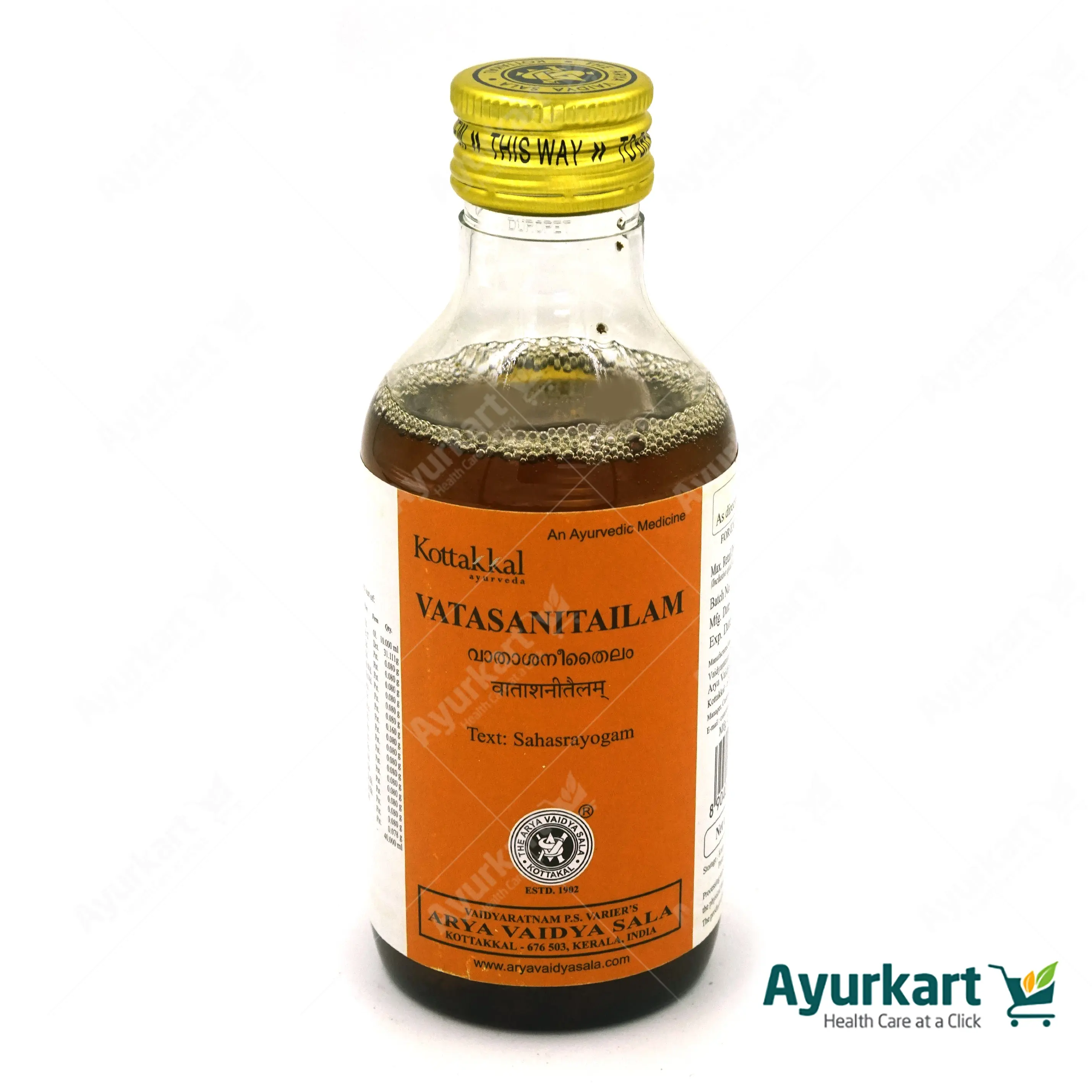 Vatasani Tailam - 200ML - Kottakkal