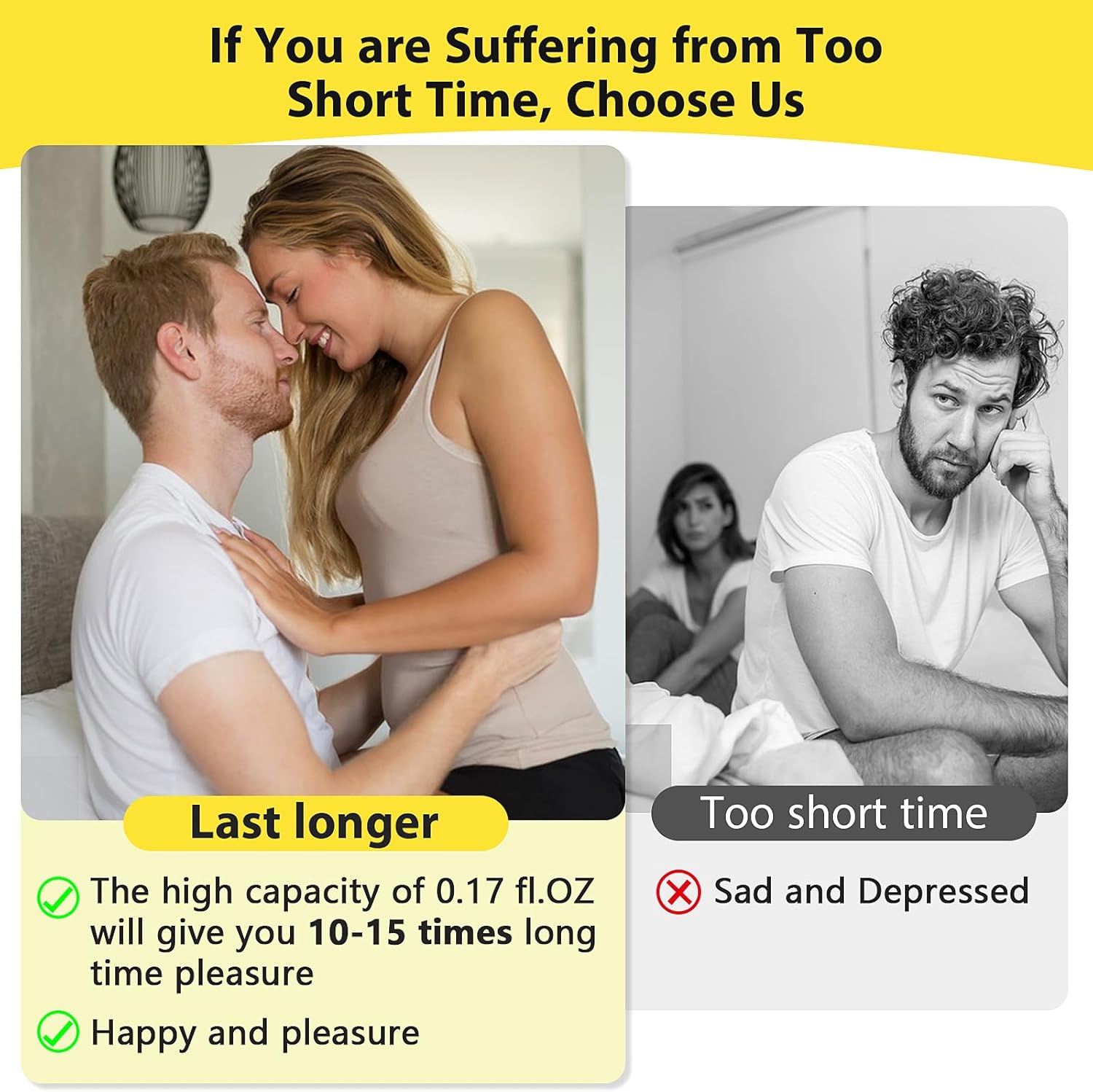 Delay Spray Sexual Enhancer for - Men to Last Longer in Bed, Effectively Extends Men's Time and Enhances Comfort ，0.17 fl oz 50 Pumps - DragonVitality