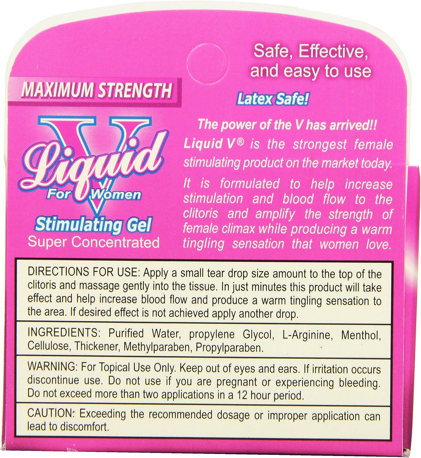 Body Action Liquid V For Women Stimulating Product, 3 pack, 3.3 mL each,Tubes - DragonVitality