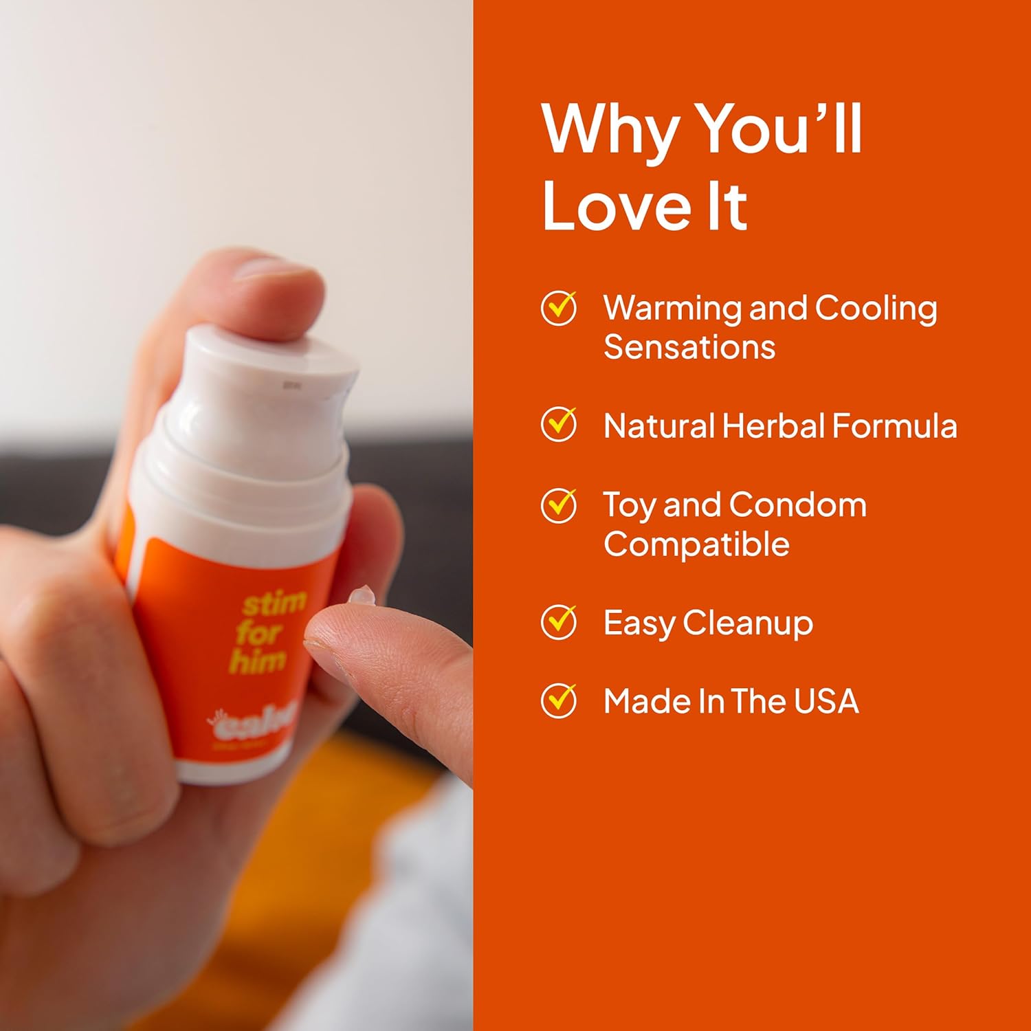 Hello Cake Stim for Him, Stimulating Arousal Serum for Men, Sexual Enhancer, Arousal Gel for Male Sensation Gel, Tingling Sexual Enhancement - DragonVitality