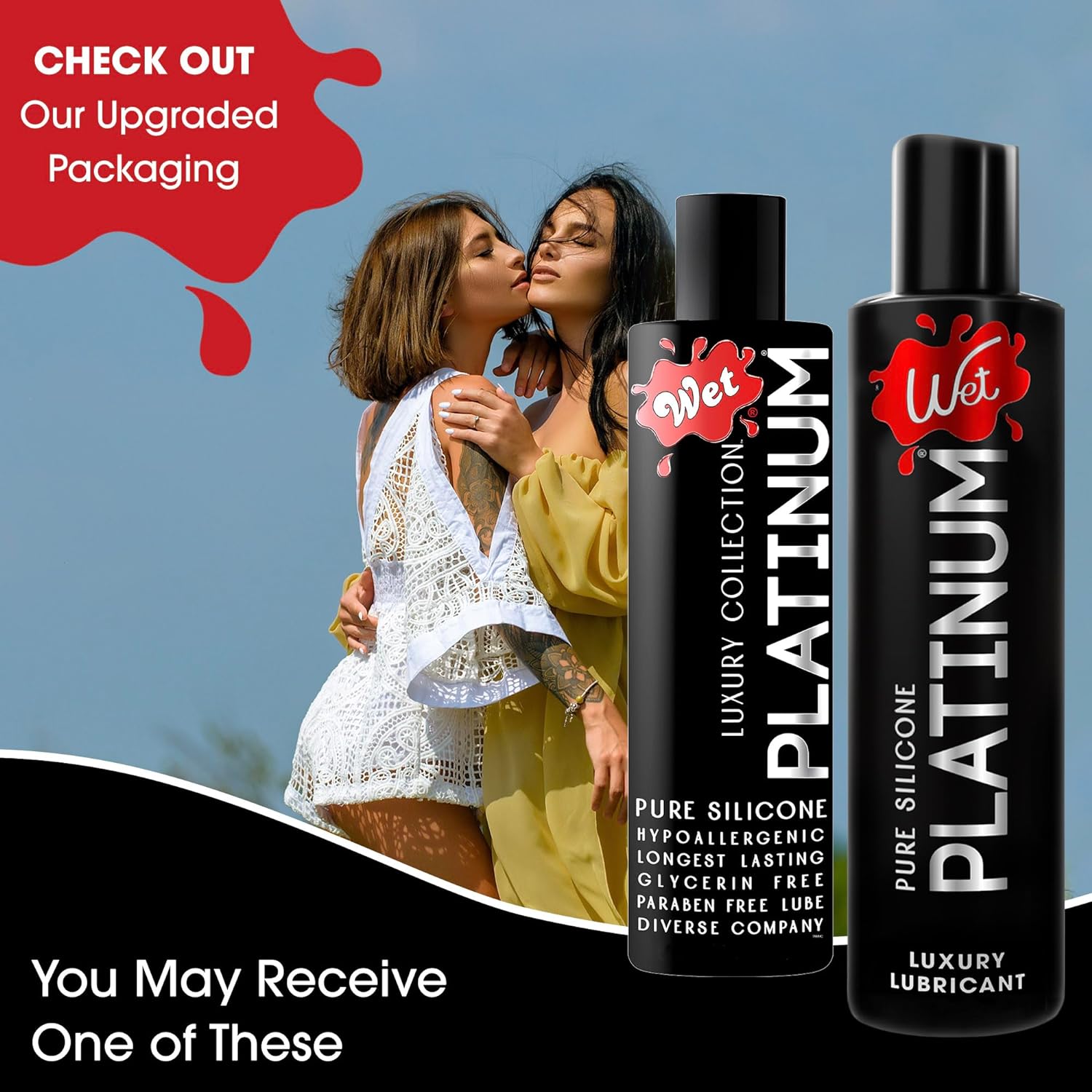 Wet Platinum Silicone-Based Personal Lubricant | Ultra Smooth, Super Slick, Hypoallergenic, Long-Lasting Performance, Waterproof Formula| Lube for Men, Women & Couples, 4.2 fl oz - DragonVitality