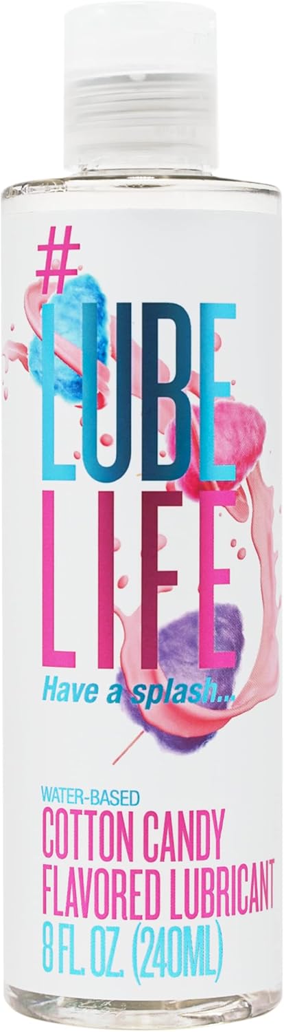 Lube Life Water-Based Strawberry Flavored Lubricant, Personal Lube for Men, Women and Couples, Made Without Added Sugar, 8 Fl Oz - DragonVitality