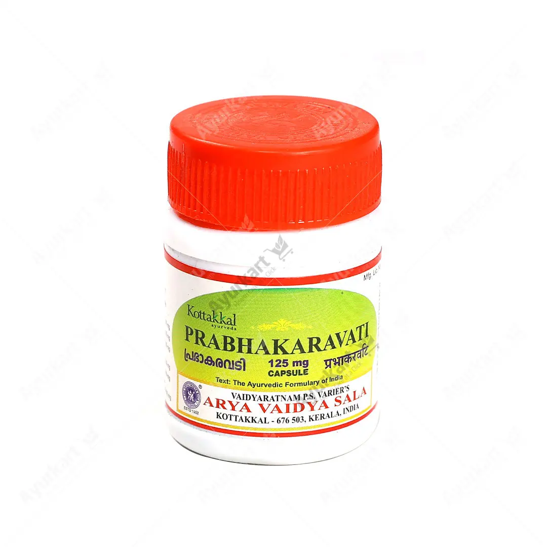 Prabhakaravati 125 mg Capsule - 30Nos - Kottakkal
