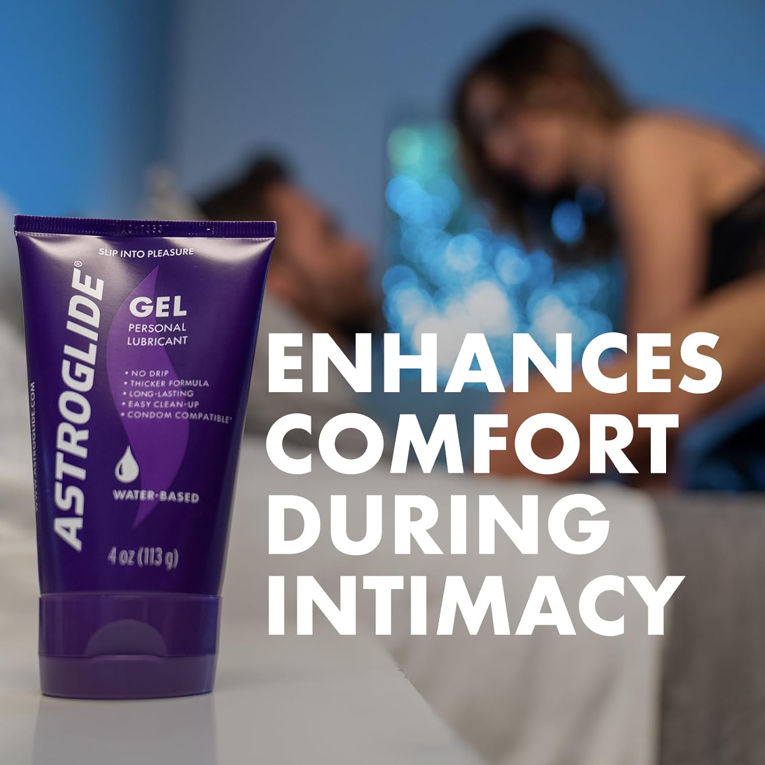 Astroglide Lube Plus Libido (2.5oz), Intimate Arousal Lube Heightens Desire and Sensitivity, Water Based Personal Lubricant, Enhances Pleasure for Women, Men, Couples, Travel Size (Packaging May Vary) - DragonVitality