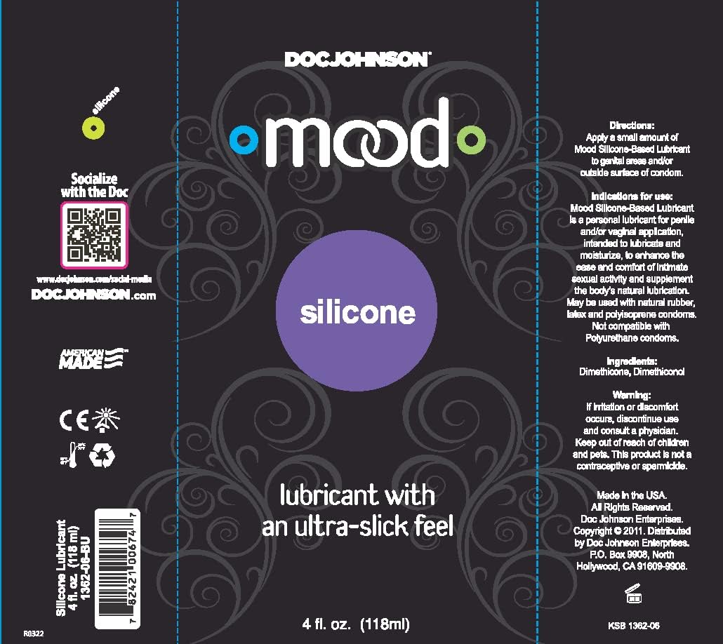 Doc Johnson Mood - Water-Based Lube - Easy to Wash Off Toys and Body Parts - Compatible With All Condoms and Toys - 4 fl oz (118 ml) - DragonVitality