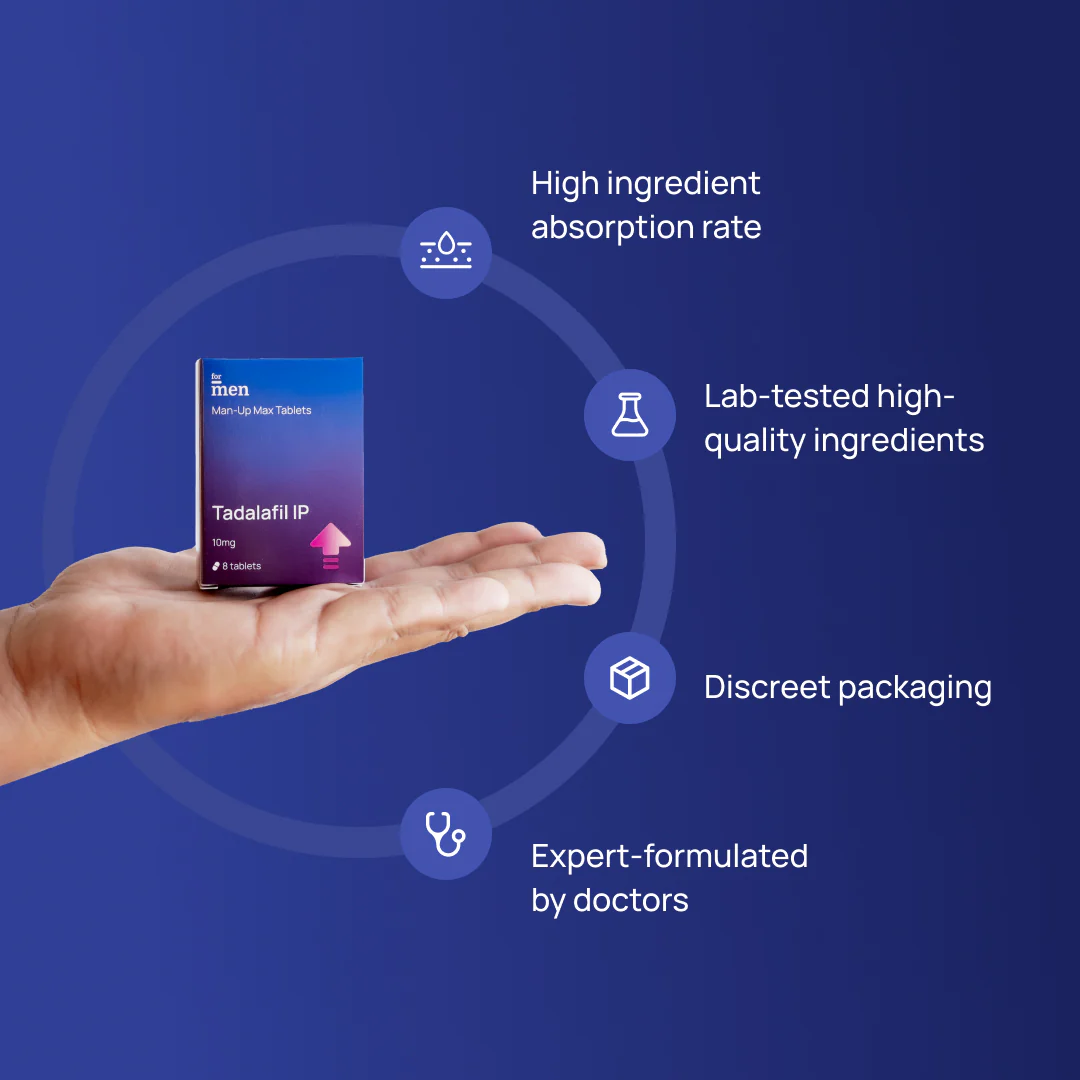 Man Up Max Tablets – Get Hard Tablets for Men - DragonVitality