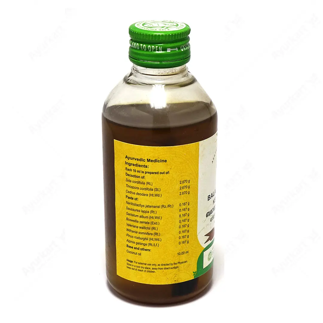 Balaguloochyadi Kera Thailam - Vaidyaratnam - 200ML