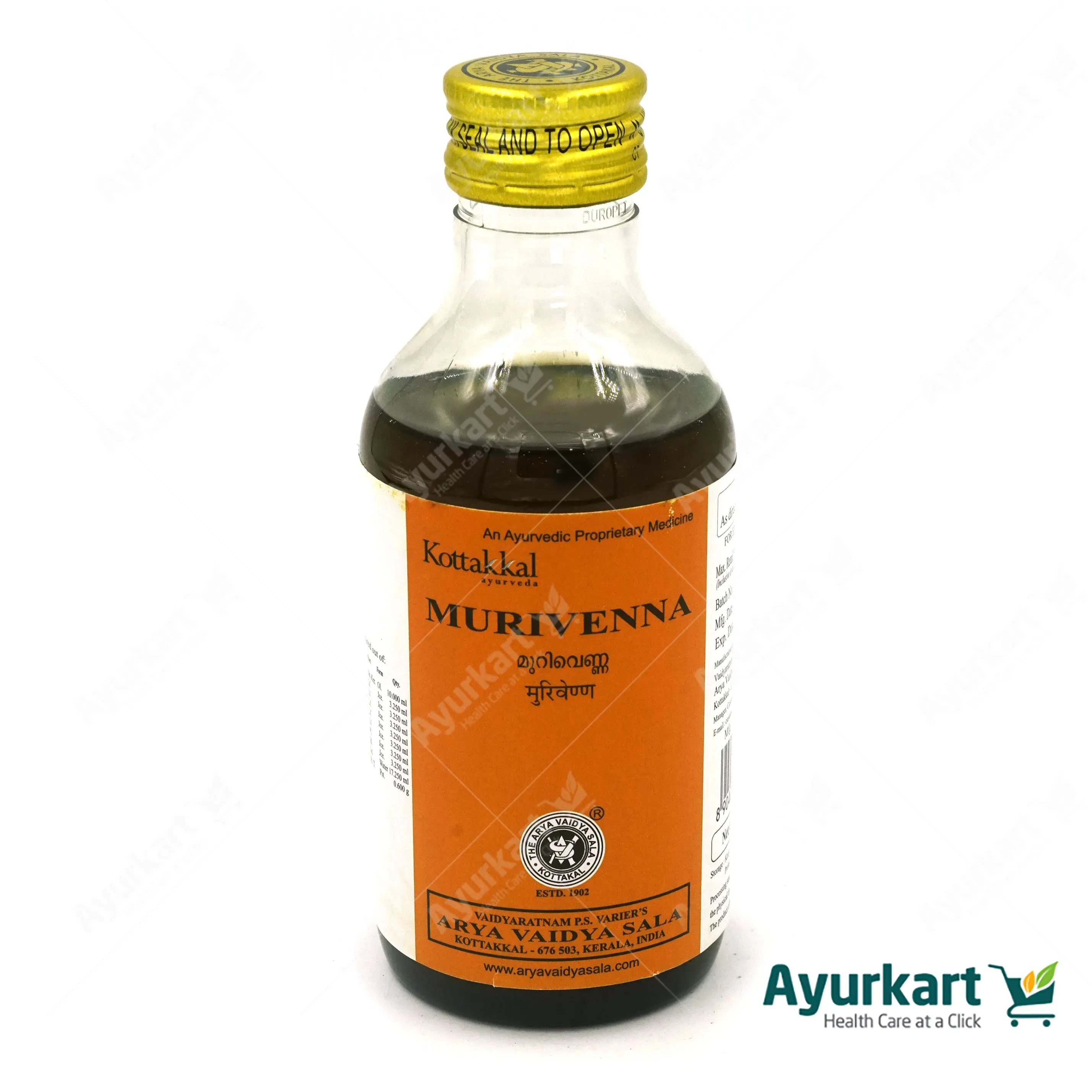 Murivenna Ayurvedic Tailam -Kottakkal - 200ML
