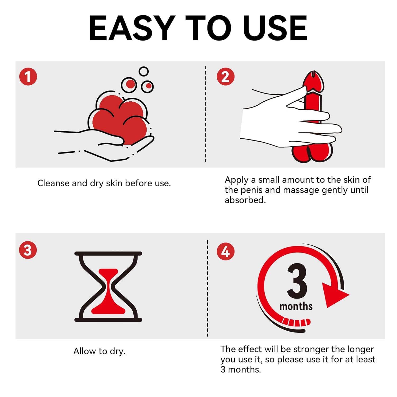 MECDY Male Enhancement Cream, Male Enhancing Supplement, PenisGrowth Enlargement Cream, Increase Length & Girth, Thicker Longer Strong for Male, 60ml - DragonVitality