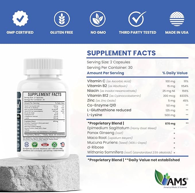 Sperm Count Max (60 Capsules) | Male Fertility Supplement
