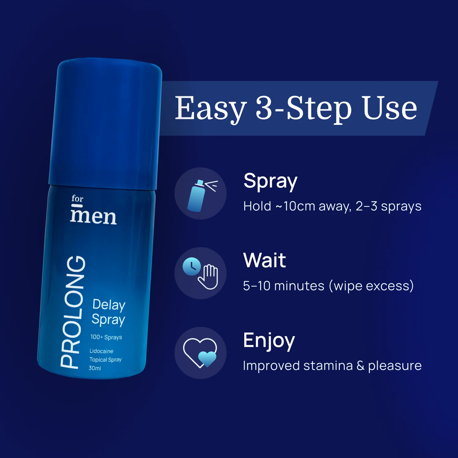 Prolong Delay Spray for Men – Long Lasting Performance Spray (30 ml) - DragonVitality