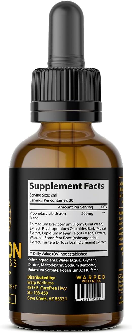 Warped Wellness Womens Libido Booster Drops | Maca Root for Female Specific Arousal | Passion Goddess | Enhance Desire Boost Intimacy and Wellness Supplement Support - DragonVitality