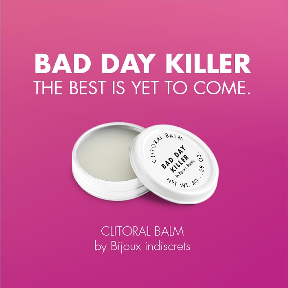 Bijoux Indiscrets Bad Day Killer Clitoral Balm - Compatible with Erotic Toys - Sex Balm for Women - Female Arousal Enhancement - Sexual Stimulant for Women - Clitoral Balm for Intense Orgasms - DragonVitality
