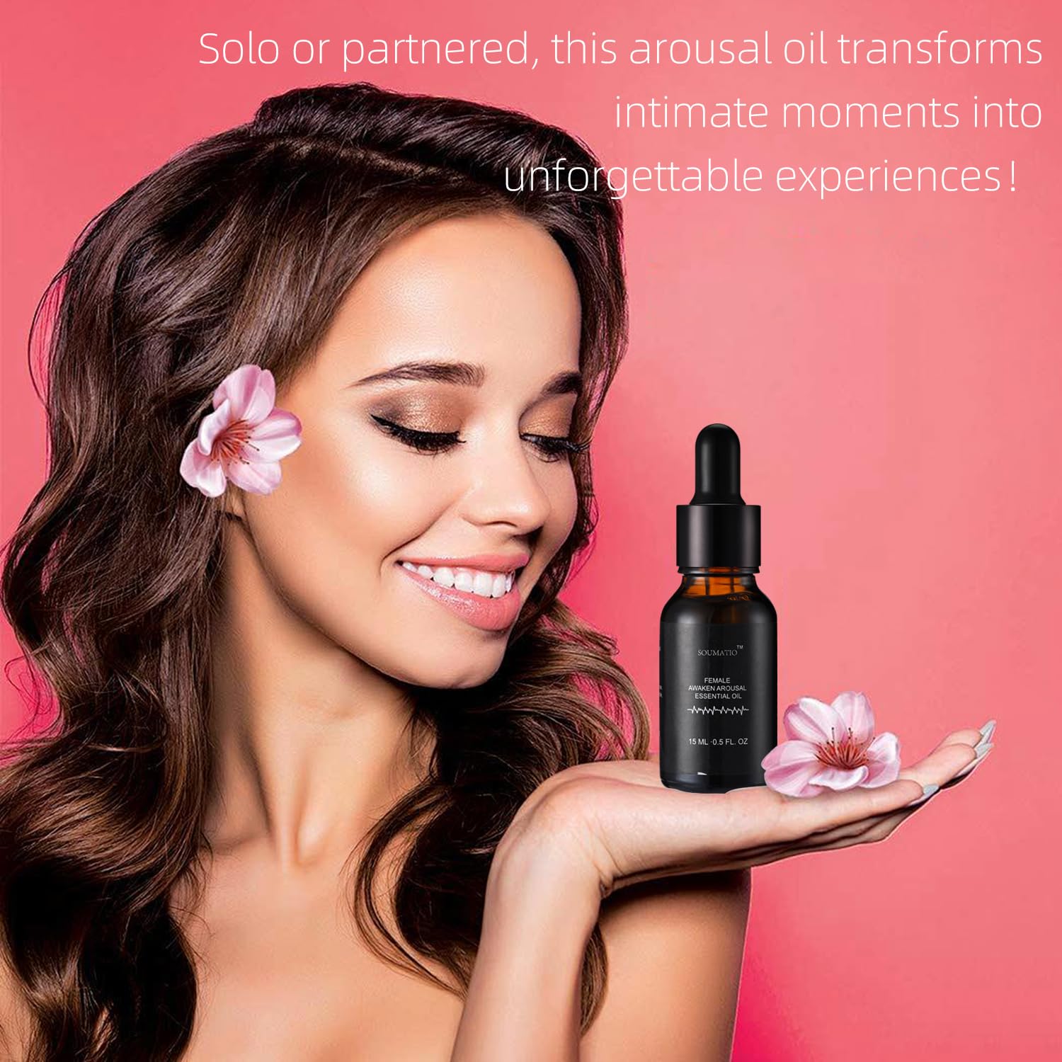 SOUMATIO Female Awaken Arousal Oil, Natural Organic formula with Stimulating Tingling Sensation, Enhances Intimate Experiences for Women - DragonVitality