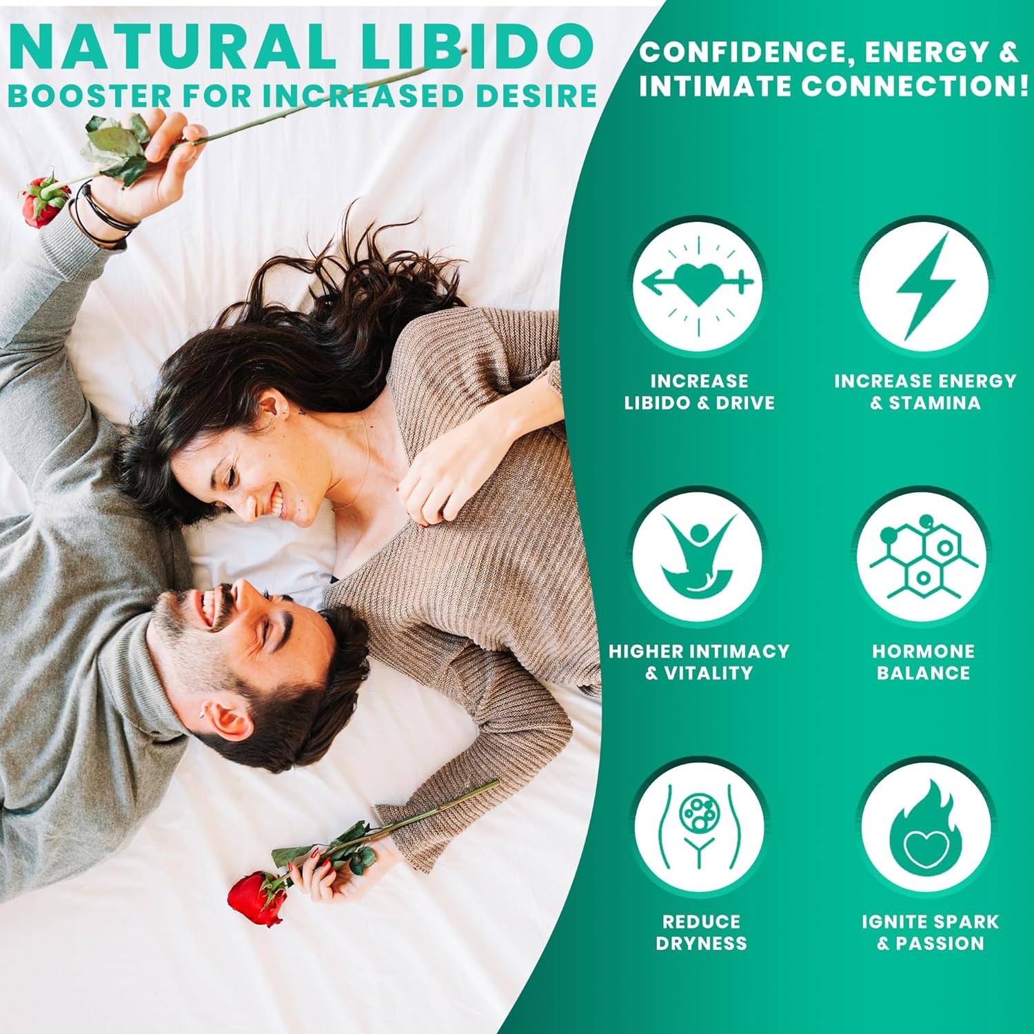 Fast Acting Female Libido Booster | Female Enhancement, Long Lasting, Hormonal Balance | High Intimacy, Increases Drive and Mood with Maca Root, Ginseng, Tribulus, Gingko| Non GMO USA Made 60 Capsules - DragonVitality