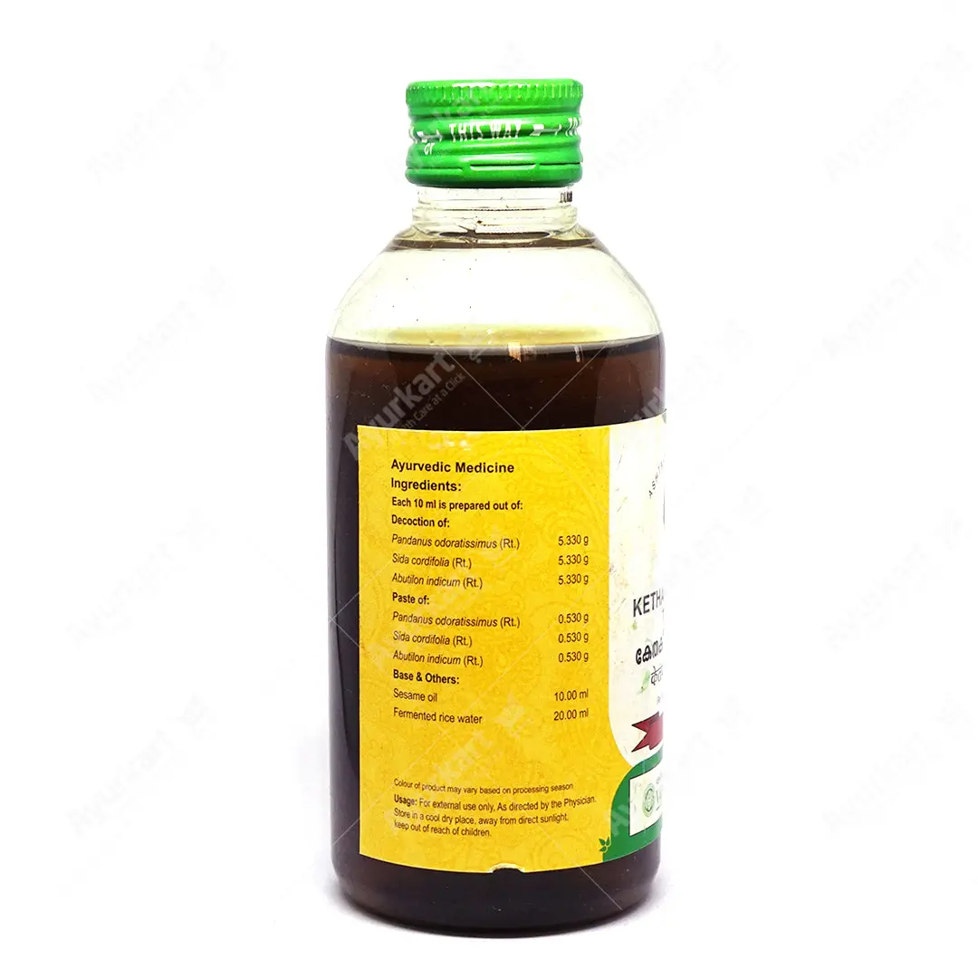 Kethakeemooladi Thailam - Vaidyaratnam