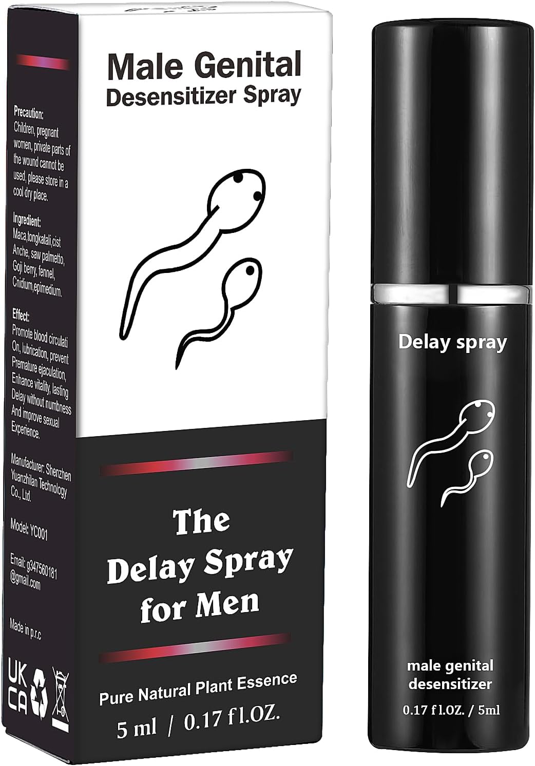 Sexual-Enhancer Delay-Spray desensitizing lube for - Men for Men to Last Longer in Bed Desensitizing - Increase Duration - DragonVitality