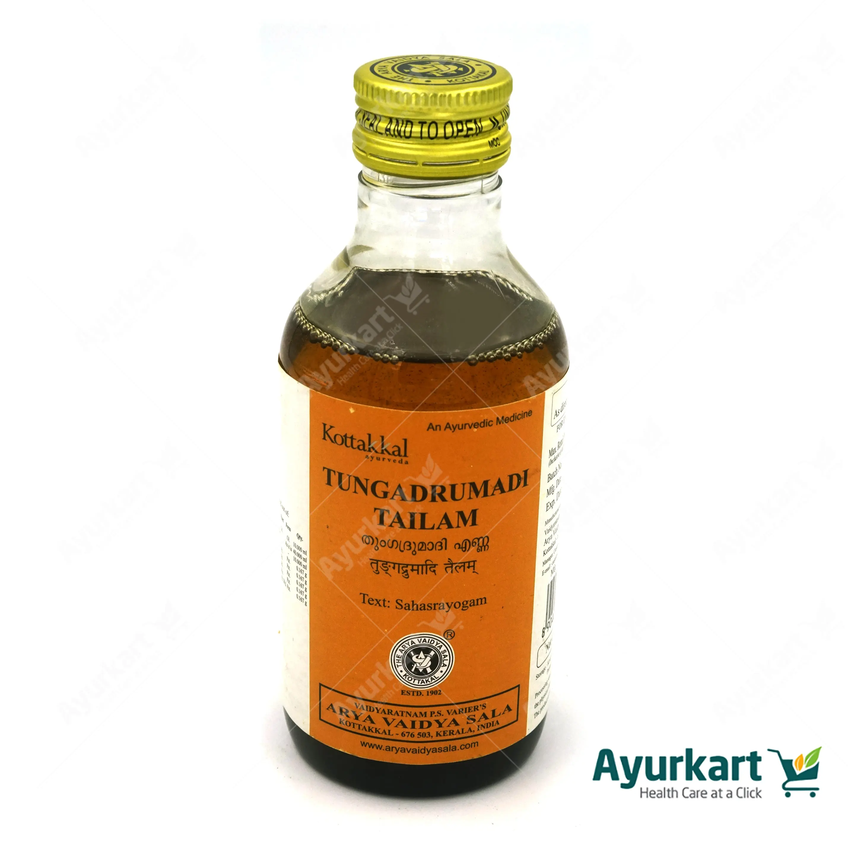 Tungadrumadi Tailam - 200ML - Kottakkal