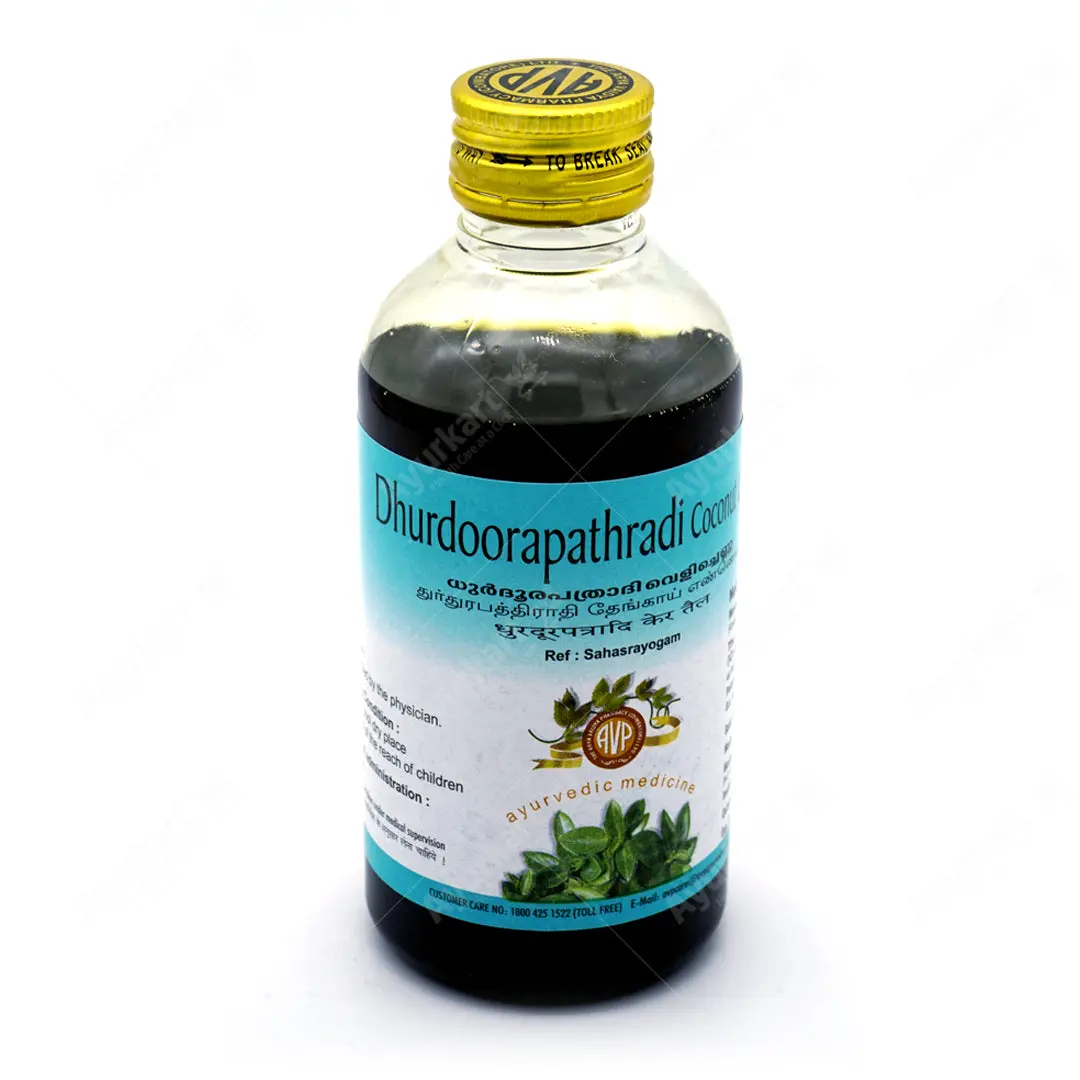 Dhurdhoorapathradi Coconut Oil 200ML - AVP Ayurveda