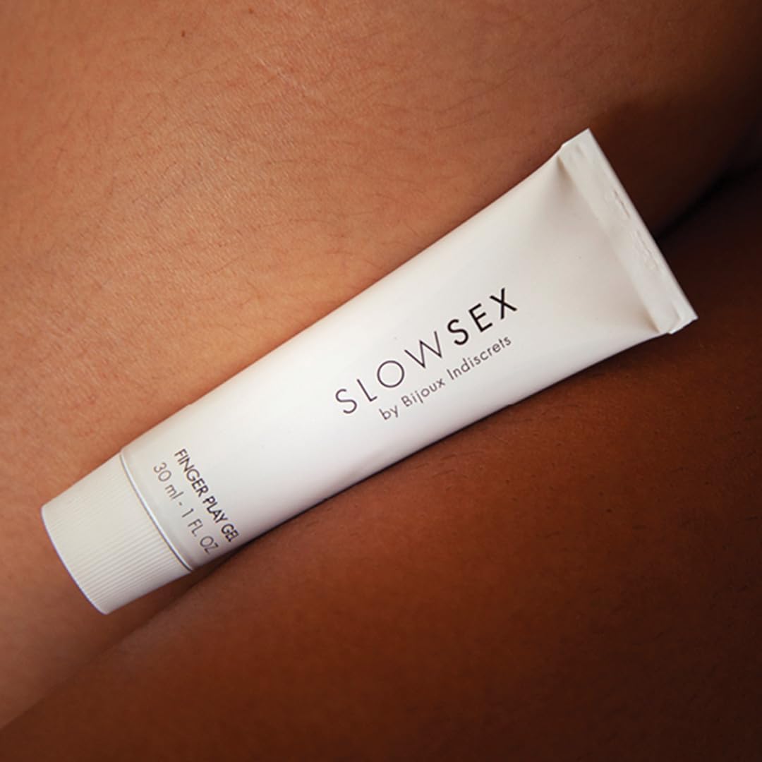 Bijoux Indiscrets Slow Sex Line Finger Play Gel - Pleasure Gel - Personal Sexual Gel for Women - Masturbating Love Gel - Sexy Toys and Condoms Friendly Sex Gel - Clit Stimulation Hot Gel - 1 Fl Oz - DragonVitality