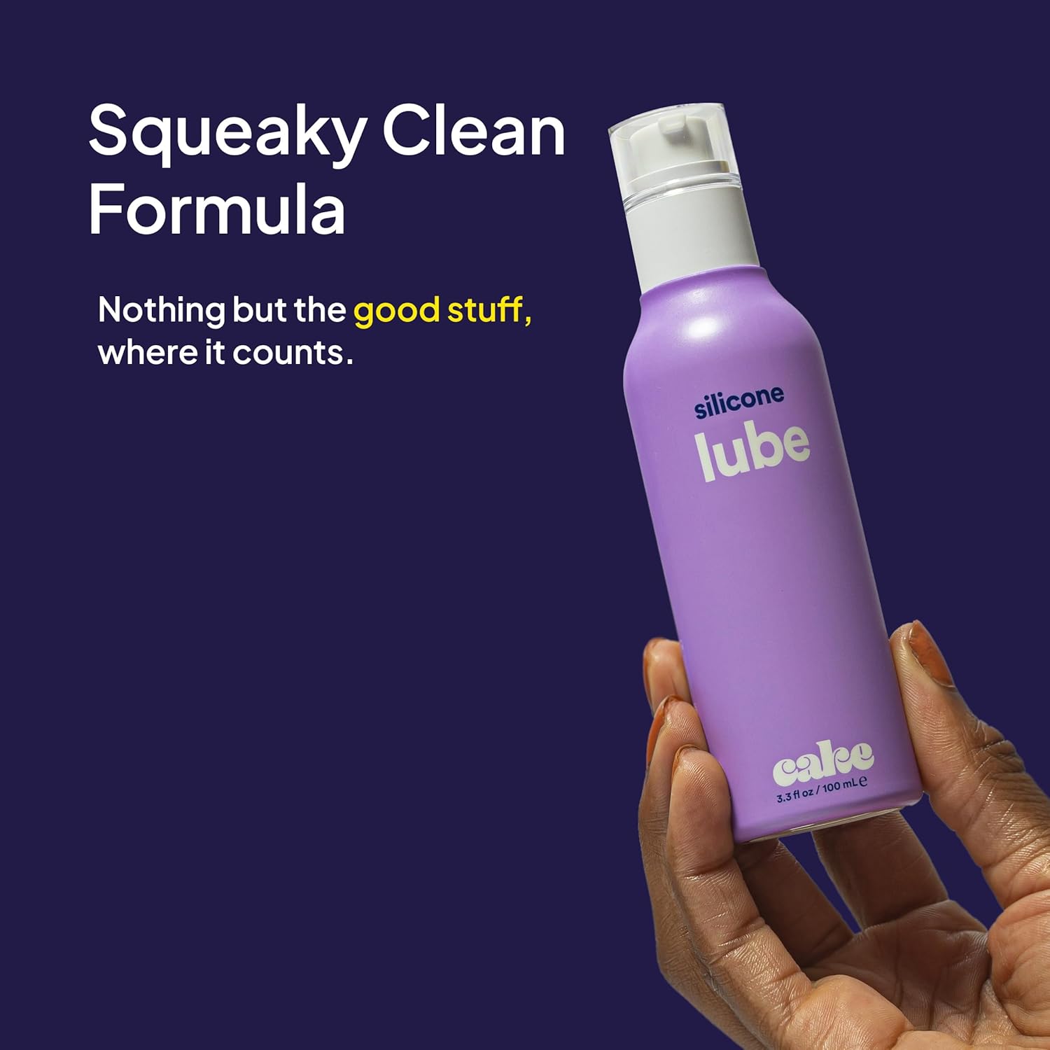 Hello Cake Silicone-Based Personal Lubricant - Hydrating, Long-Lasting, Non-Sticky, Ultra Slippery, Condom Compatible Lube for Men, Women, and Couples 3.3 fl oz - DragonVitality