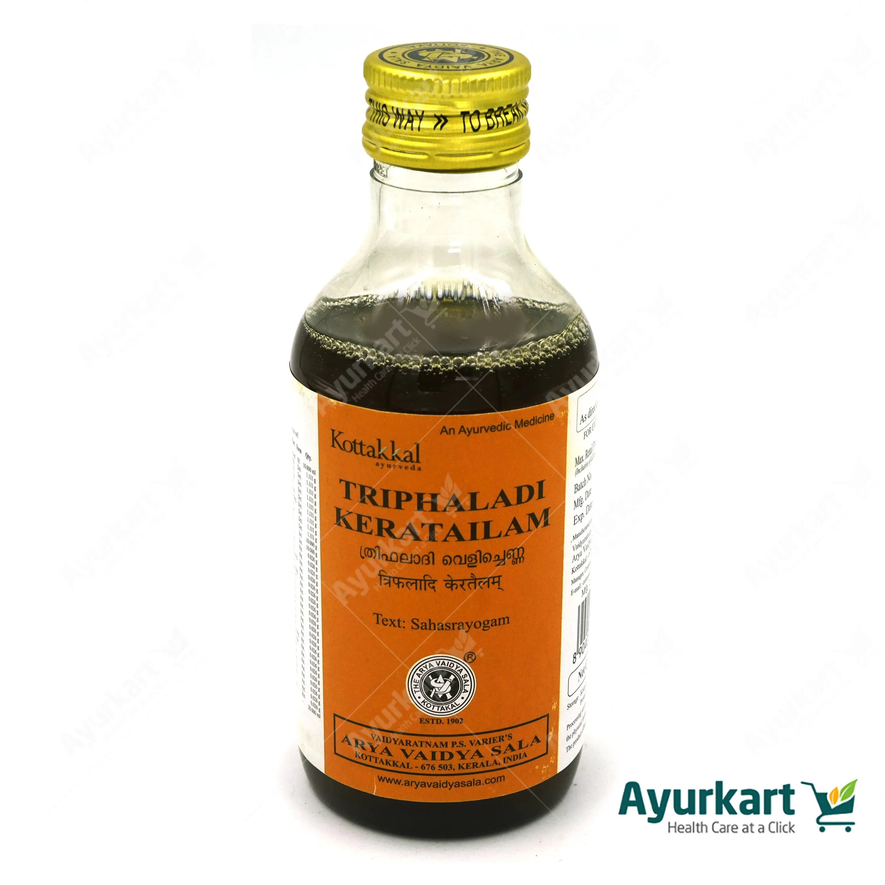 Triphaladi Kera Tailam - Kottakkal - 200ML