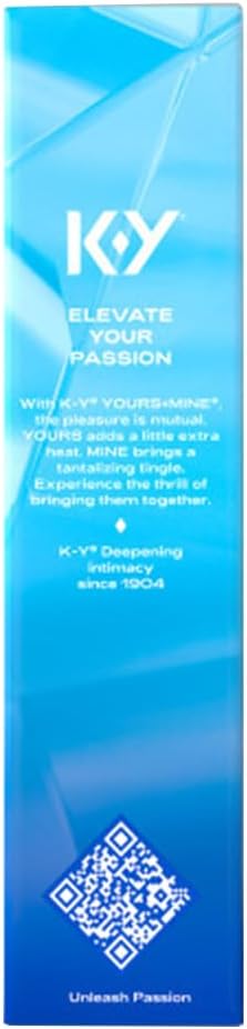 K-Y Yours+Mine Adult Toy Friendly 3 Fl Oz. Personal Lubricant for Couples, Men, Women, Pleasure Enhancer, Vaginal Moisturizer, Arousal Stimulant - DragonVitality