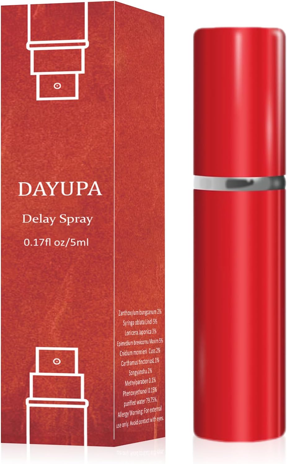 DAYUPA - Enhancers - Desensitizing Delay Spray for Men clinically Proven to Help You Last Longer in Bed - delay Spray-0.17fl oz - DragonVitality