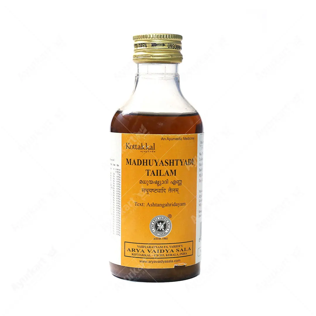 Madhuyasthyadi Tailam - 200ML- Kottakkal