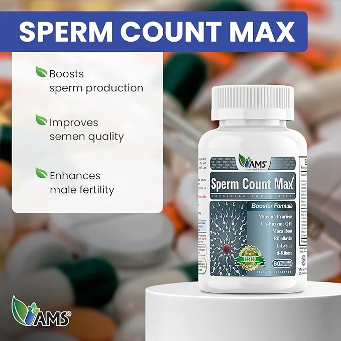Sperm Count Max (60 Capsules) | Male Fertility Supplement - DragonVitality
