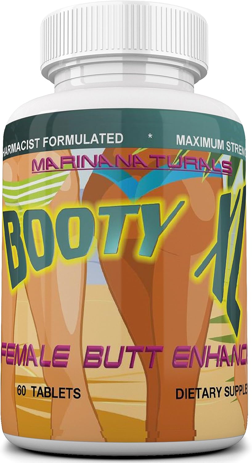 BOOTY XL Best Female Butt Enhancement & Enlargement Pills, Get a Firm, Fuller & Sexy Buttocks, Butt Enhancer. 2600Mg Formula (The Most Dense & Complete Formula Online). - DragonVitality