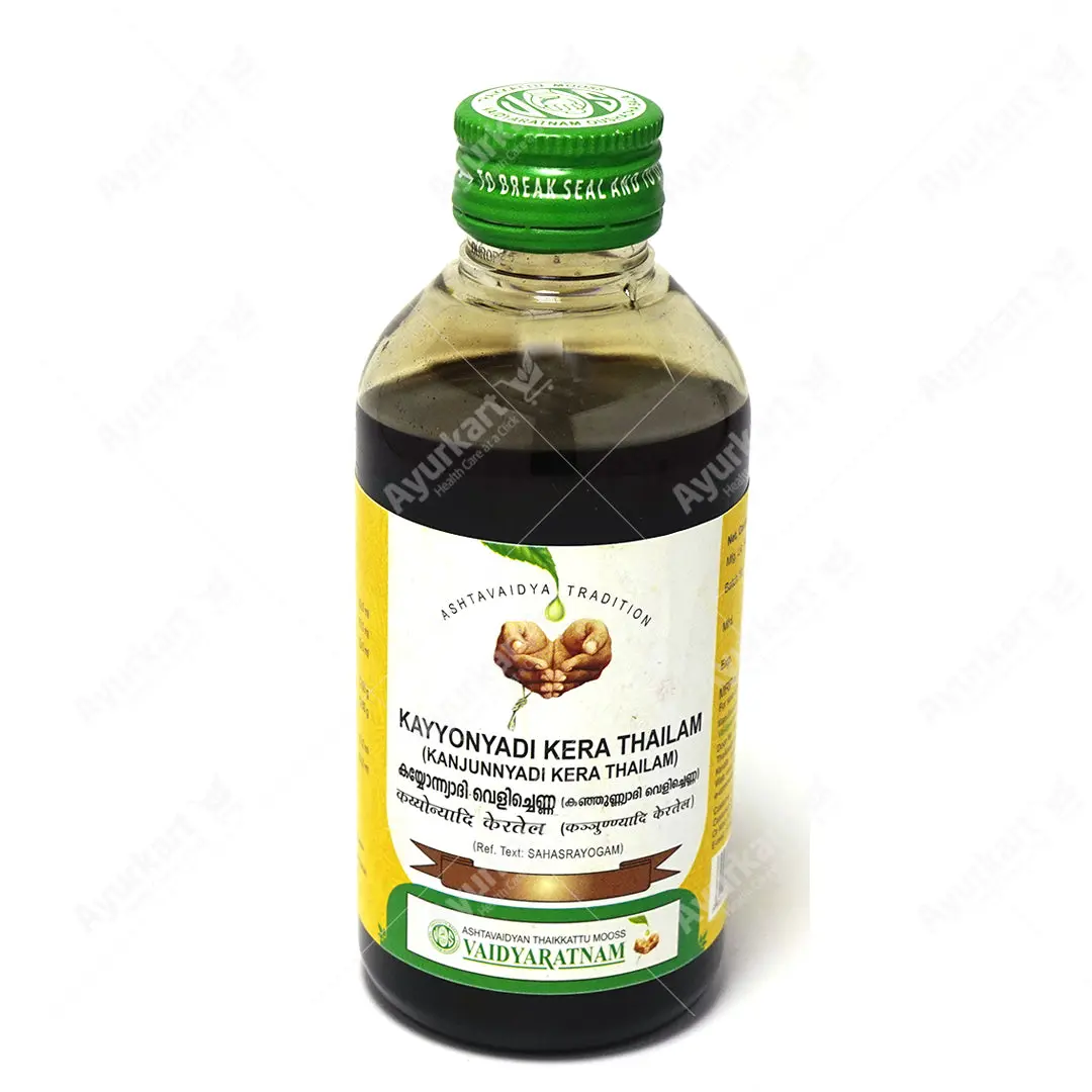 Kayyonyadi Kera Thailam / Kanjunnyadi Kera Tailam - 200ML - Vaidyaratnam