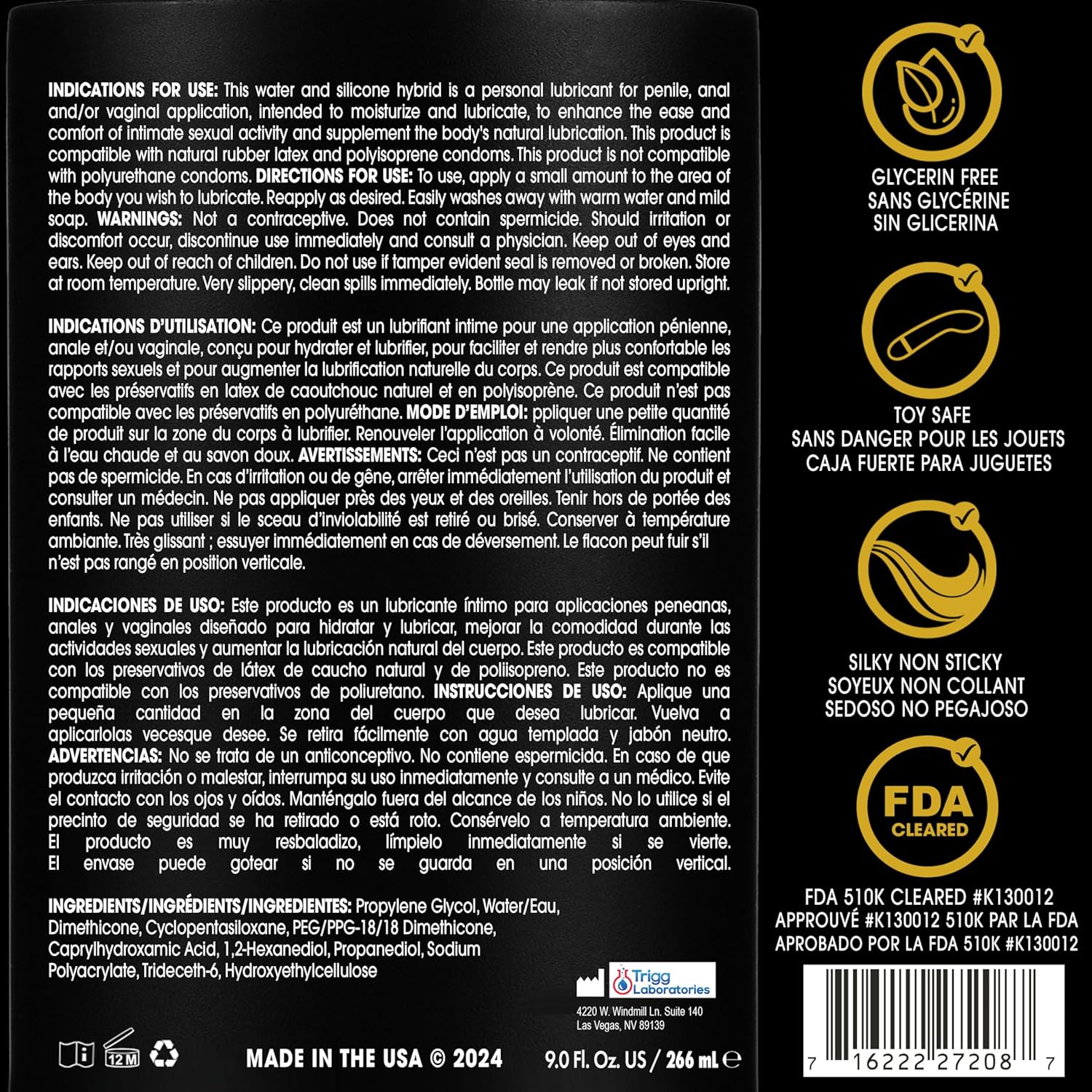 Wet Platinum Silicone-Based Personal Lubricant | Ultra Smooth, Super Slick, Hypoallergenic, Long-Lasting Performance, Waterproof Formula| Lube for Men, Women & Couples, 4.2 fl oz - DragonVitality