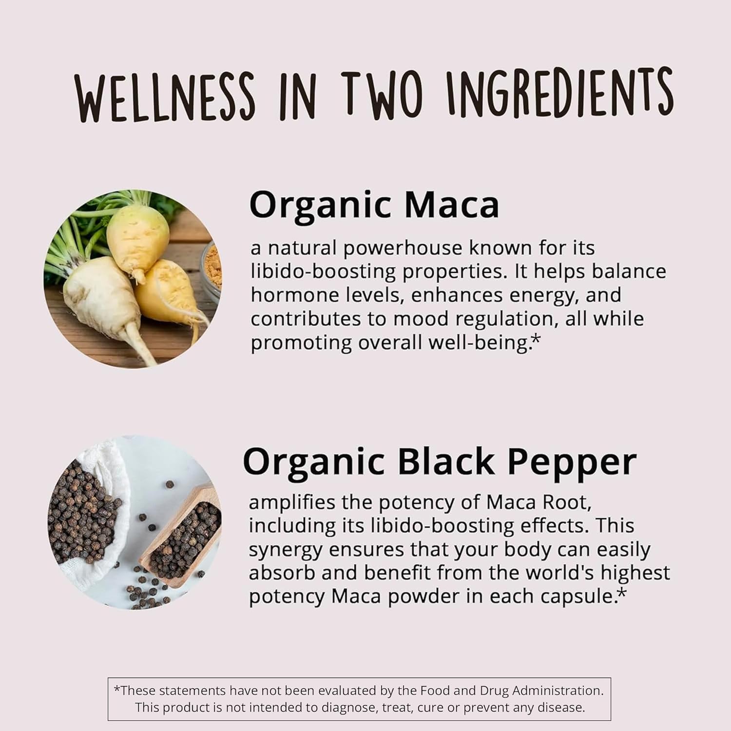 Organic Maca Root Capsules 1200 mg – Libido Booster for Women Fast Acting & Potent | Aphrodisiac Supplement | Energy Pills from Peru | Includes Black Pepper for High Absorption | Vegan, 120 Ct - DragonVitality