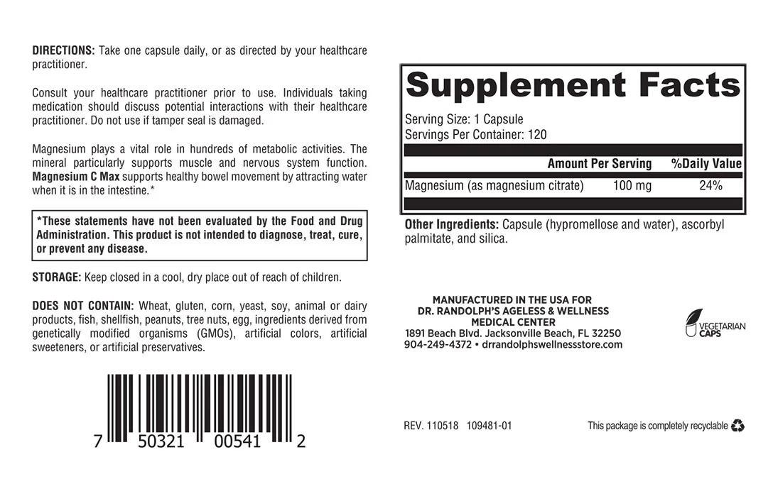 Magnesium C Max