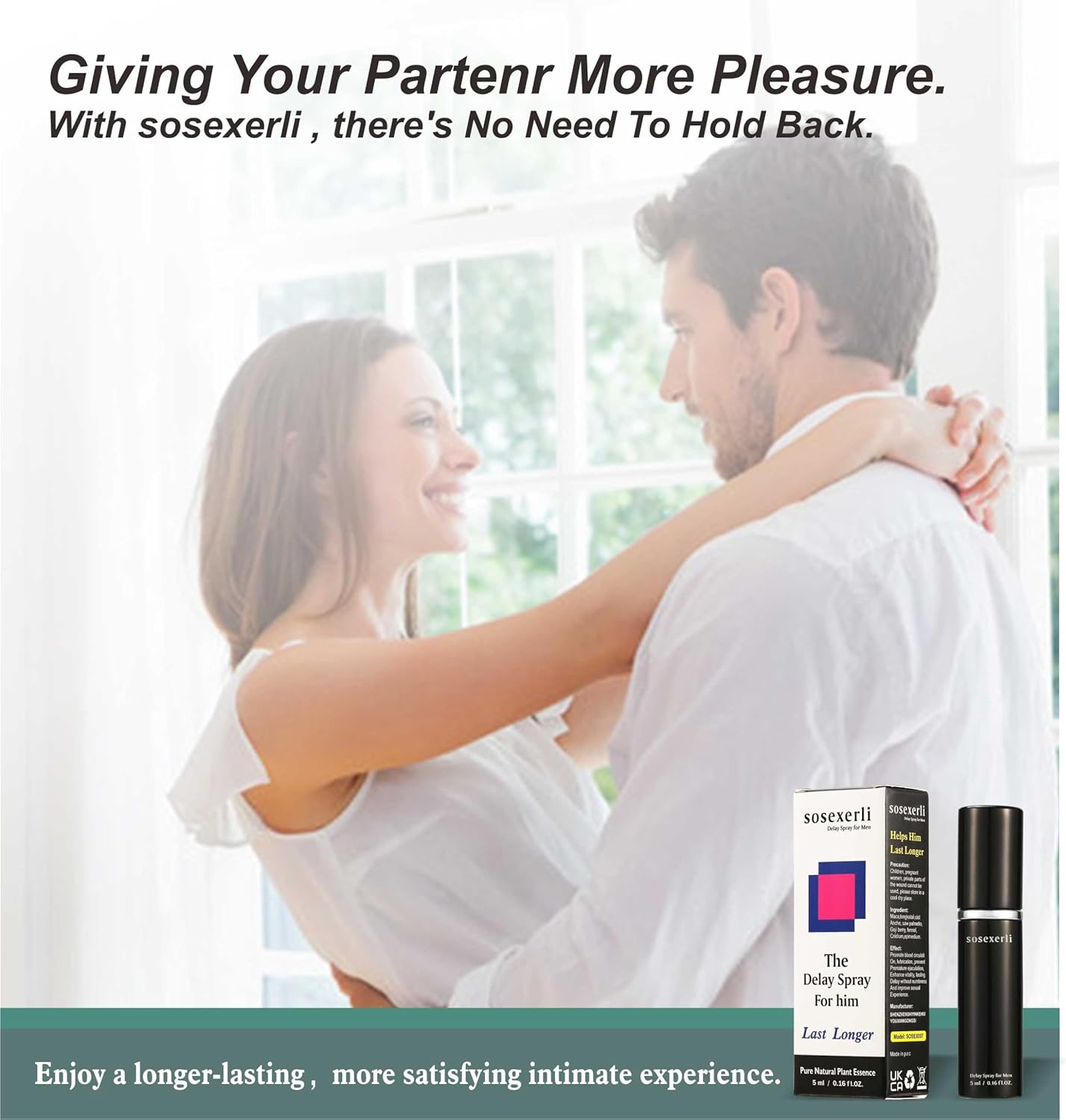 The Delay Spray for Men, Effectively Enhanced-Extends Men's Time and Enhances Comfort, Climax Control to Last Longer in Bed + Prolong Climax for Him,60 Pumps - DragonVitality