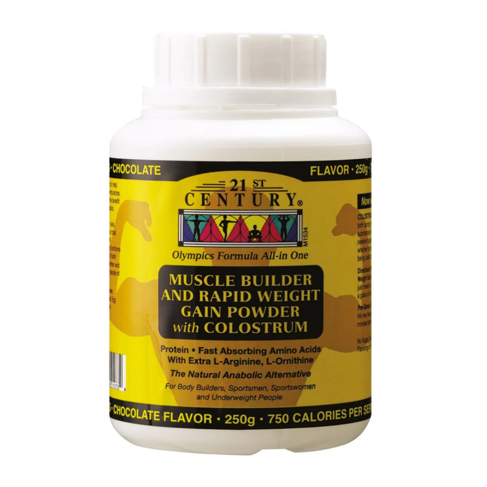 Muscle Builder & Rapid Weight Gain Powder with Colostrum (Chocolate Flavor) 250g - DragonVitality