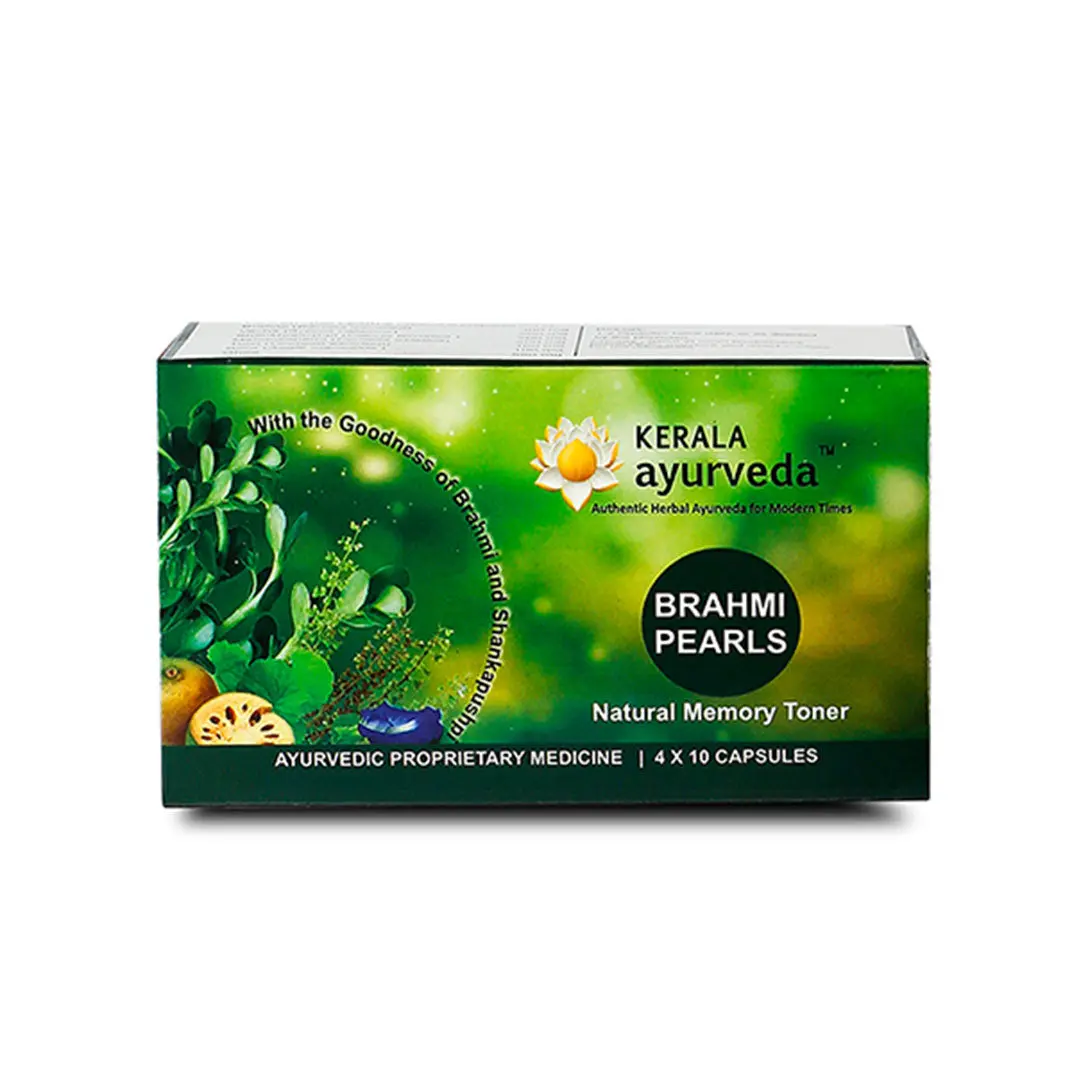 Brahmi Pearls Capsule - 40 Nos - Kerala Ayurveda