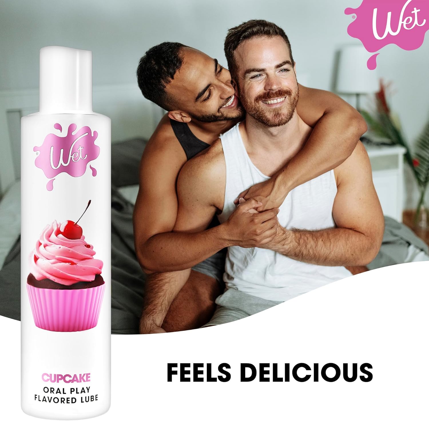 Wet Sexy Strawberry Premium Flavored Edible Lube for Men, Women and Couples | Long-Lasting, Condom Safe, Sugar Free, 9 fl oz - DragonVitality