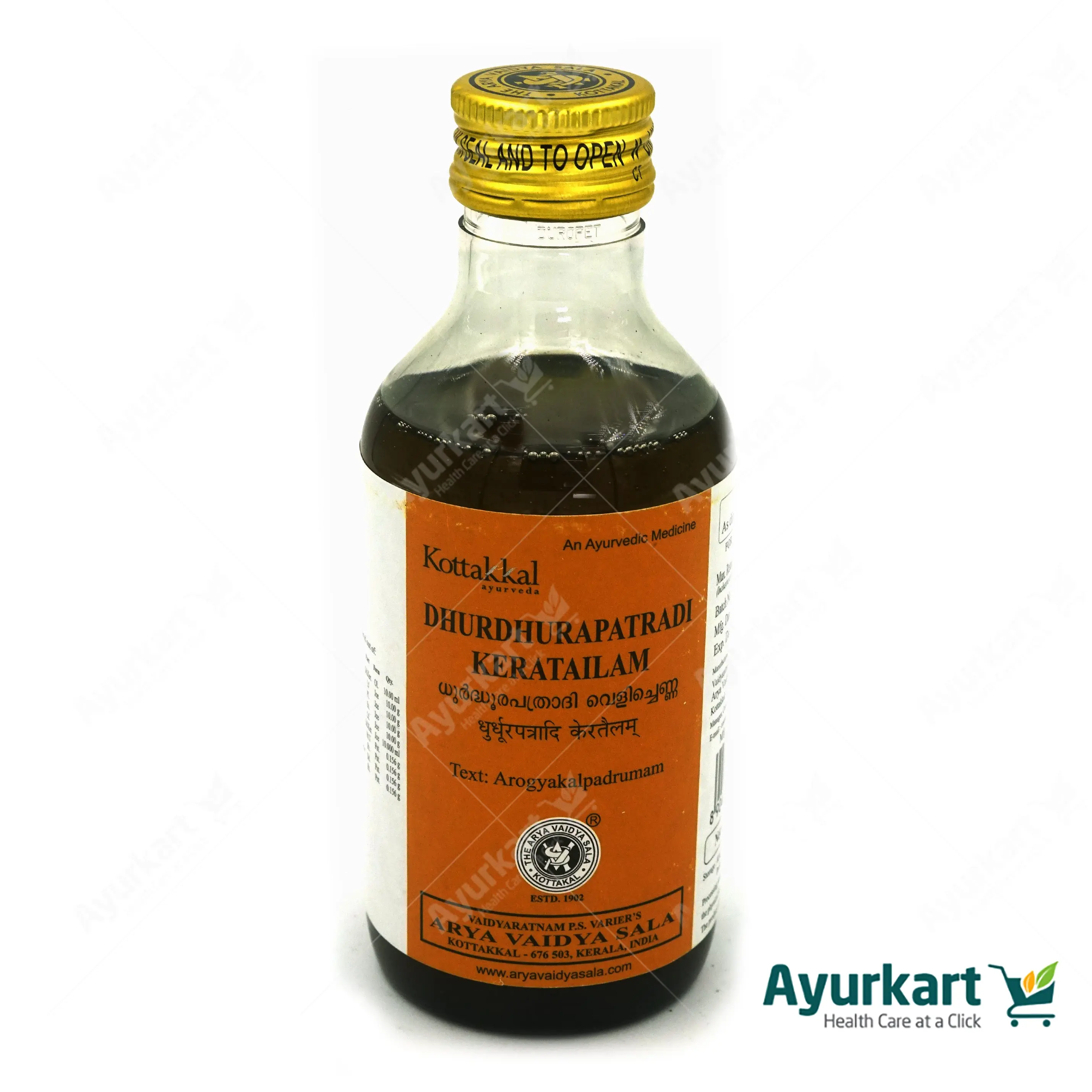 Dhurdhurapatradi Kera Tailam - 200ML- Kottakkal