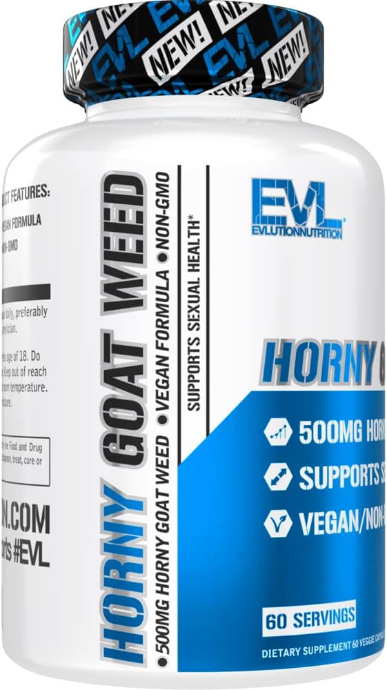 EVL Horny Goat Weed for Men - Invigorating Male Enhancing Supplement for Performance Size Energy and Stamina with Horny Goat Weed Extract - Male Libido Booster Testosterone Supplement for Men - DragonVitality