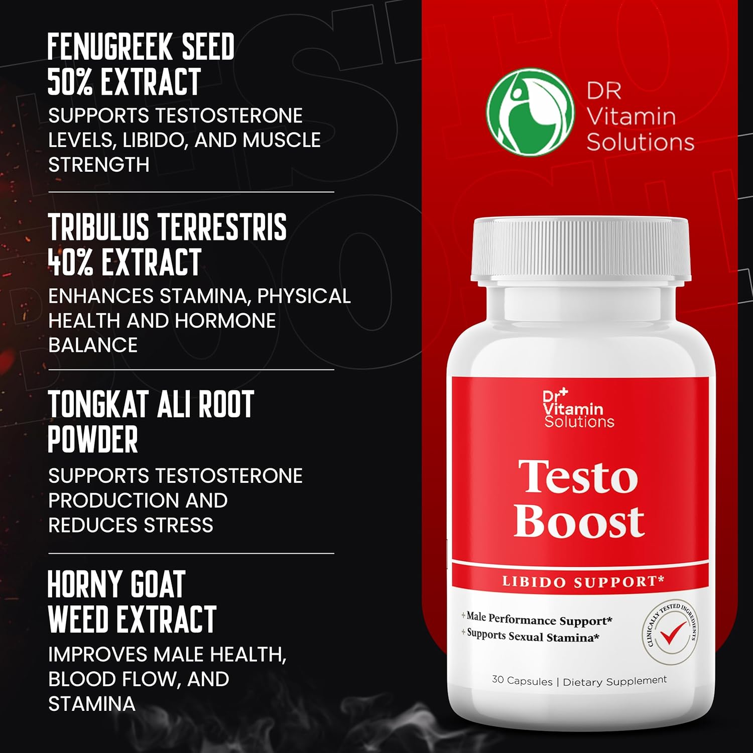 DR VITAMIN SOLUTIONS G-Arouse Enhancer for Female | Libido Booster for Women | Fast Acting Formula w/Horny Goat Weed, Maca Root, Tongkat Ali & Tribulus | Female Libido Booster for Energy, 60 Capsules - DragonVitality