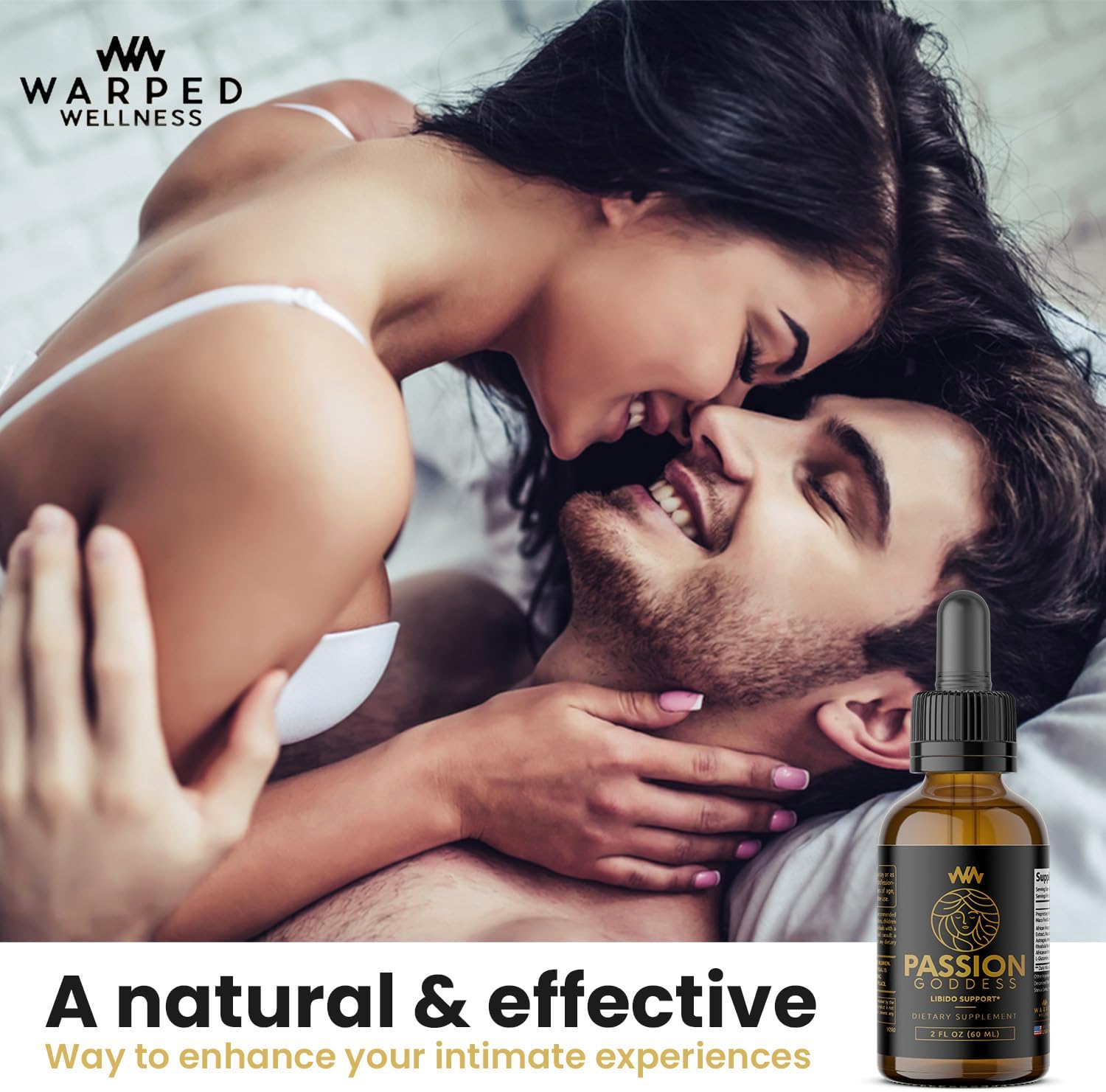 Warped Wellness Womens Libido Booster Drops | Maca Root for Female Specific Arousal | Passion Goddess | Enhance Desire Boost Intimacy and Wellness Supplement Support - DragonVitality