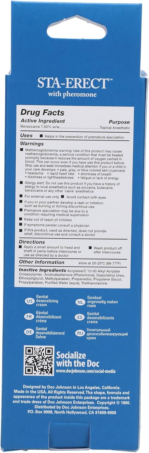 Doc Johnson Plump - Enhancing Cream For Men - Enhances Thickness and Size for Intense Pleasure - Odorless and Tasteless - Free of Glycerin - 2 Oz. (56g) - DragonVitality
